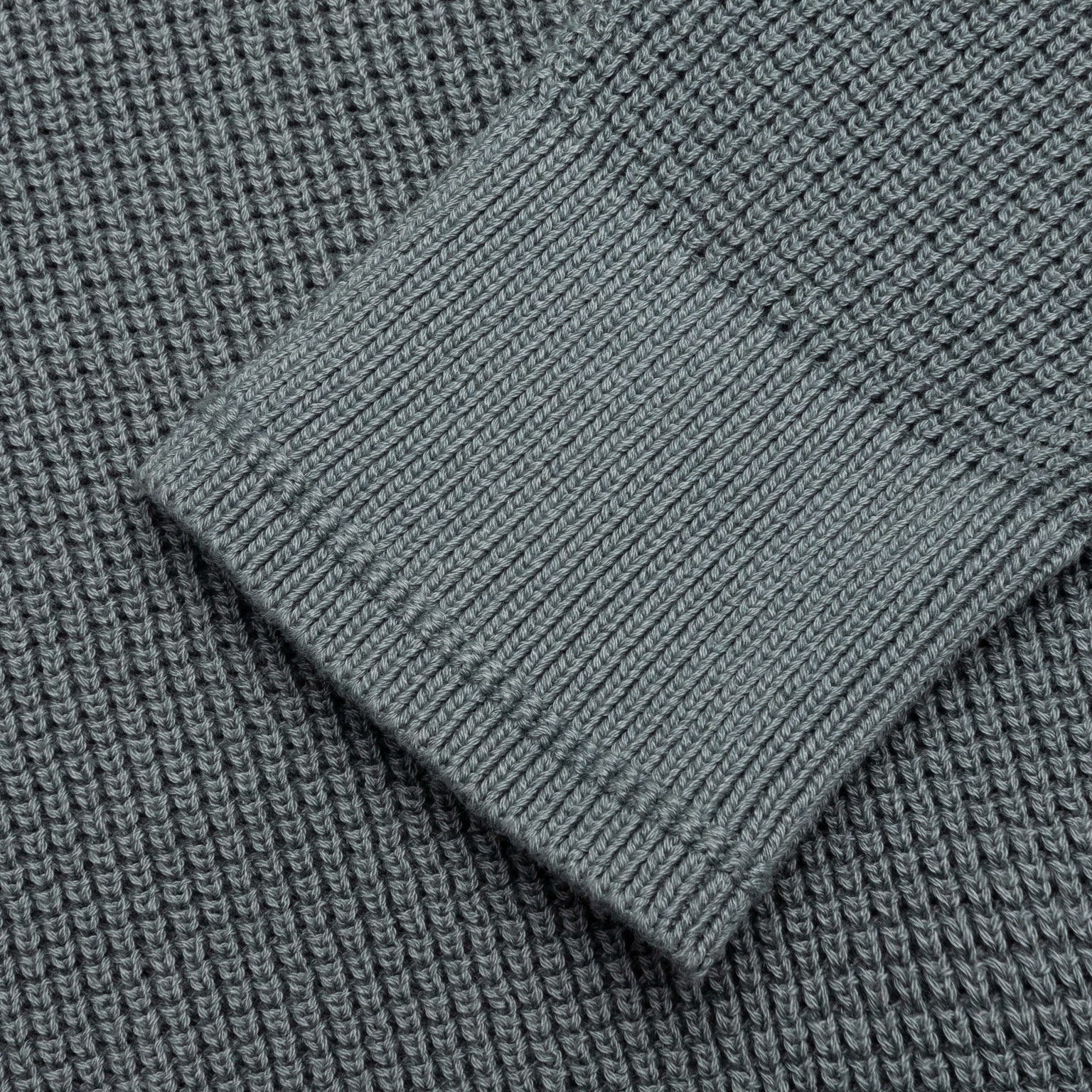 EMBROIDERED METAL LOGO CREWNECK - TITANIUM - 4