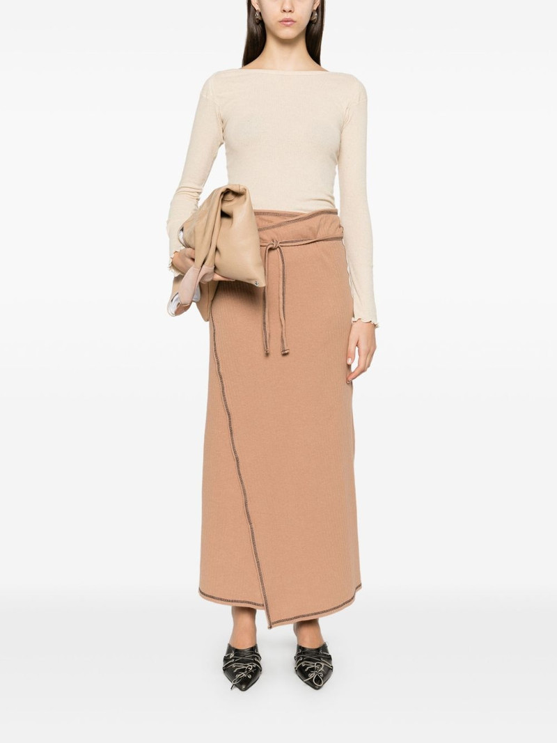 BASERANGE ribbed-knit midi skirt outlook