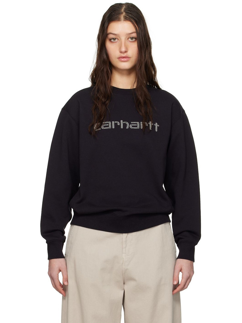 Black Rivet Script Sweatshirt 1