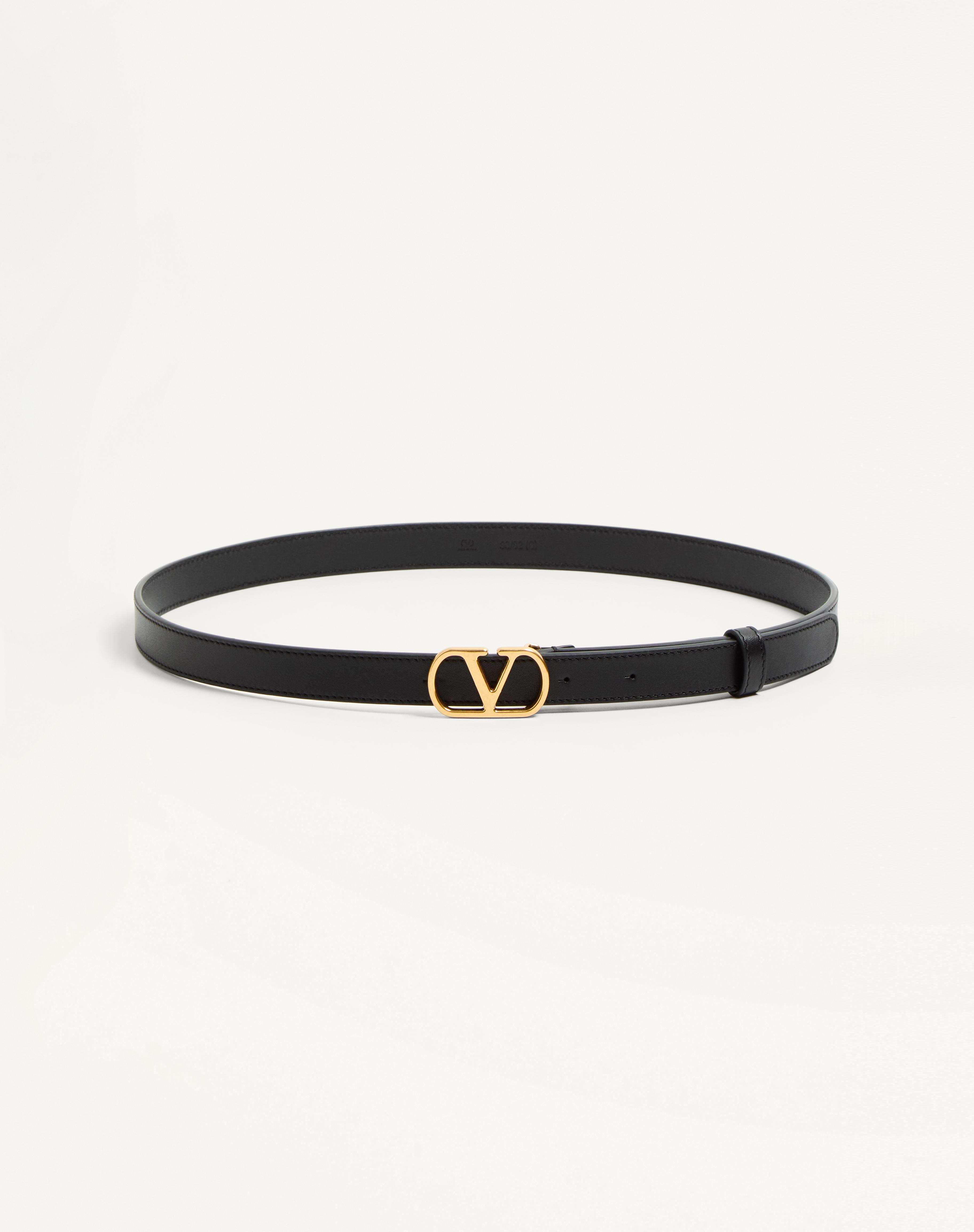 VLOGO SIGNATURE BELT IN SHINY CALFSKIN 20 MM - 1