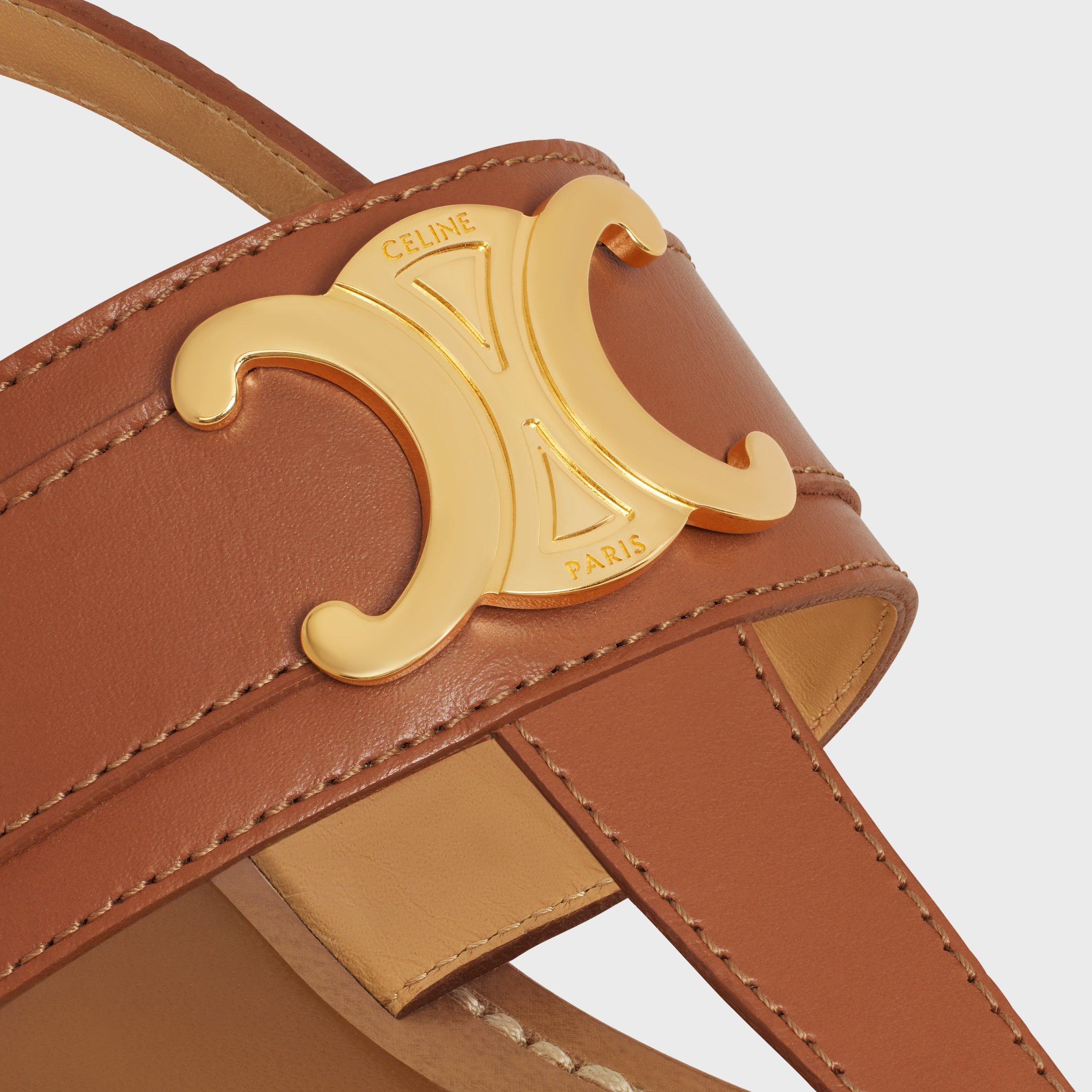 CELINE LYMPIA TRIOMPHE THONG in CALFSKIN - 5