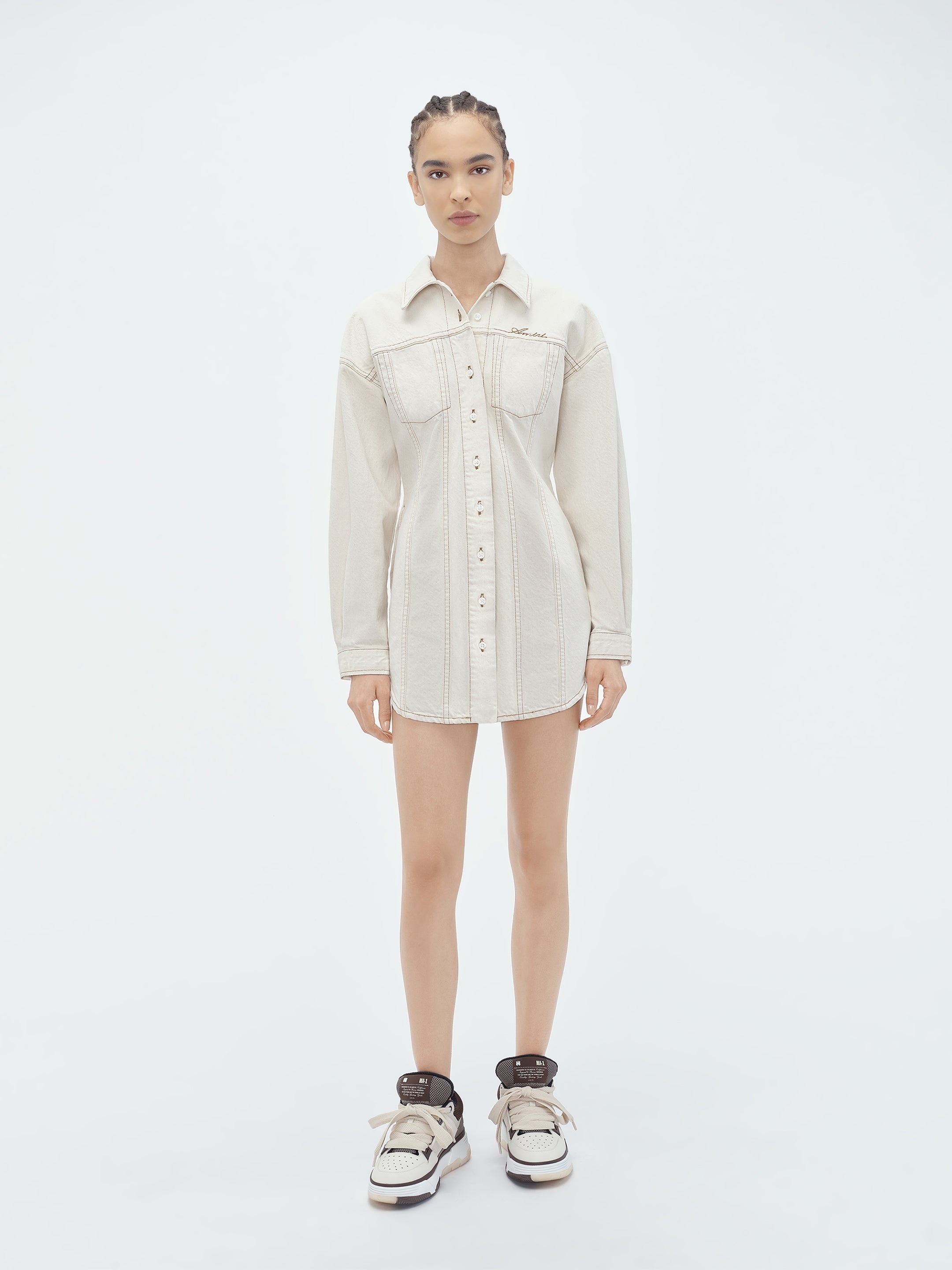 AMIRI SCRIPT SHIRT DRESS - 2