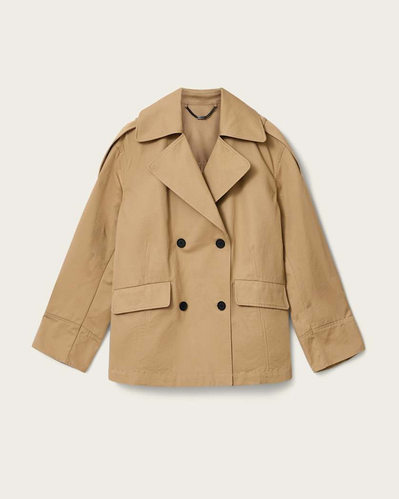 CONNIE RELAXED FIT DOUBLE BREASTED TRENCH COAT 1