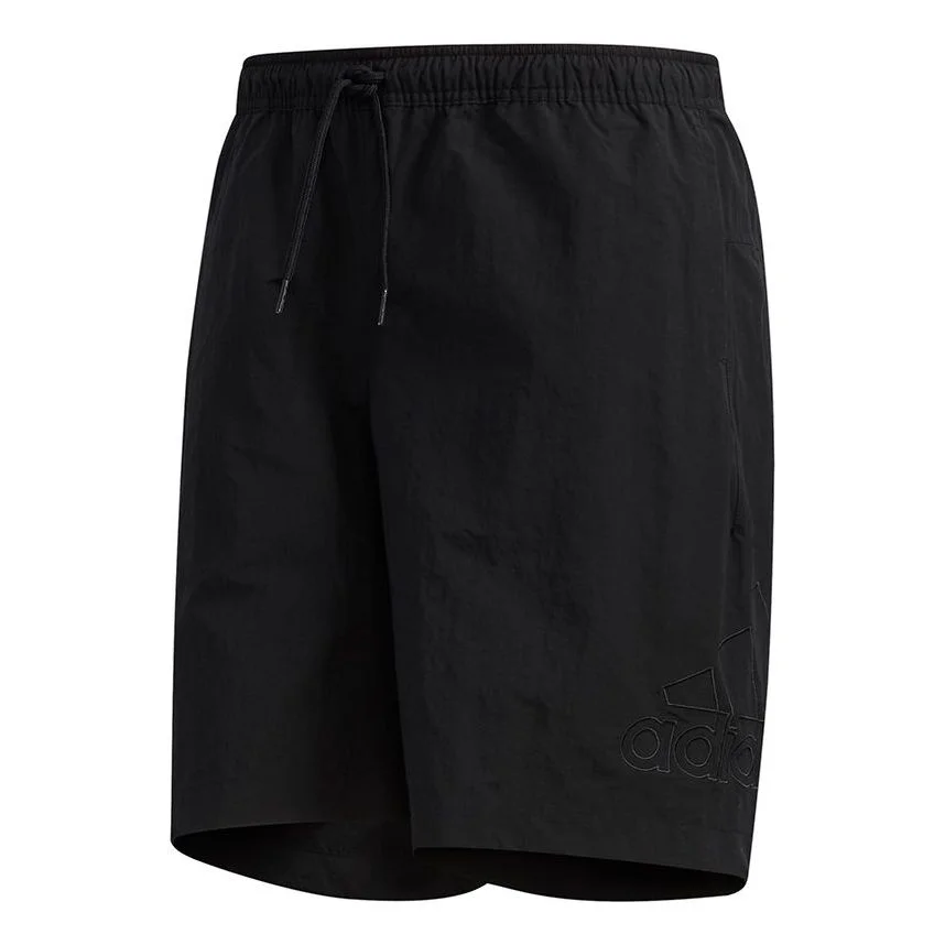 adidas M Mh 3s Wv Sho Woven Solid Color Loose Sports Shorts Black FM5468 - 1
