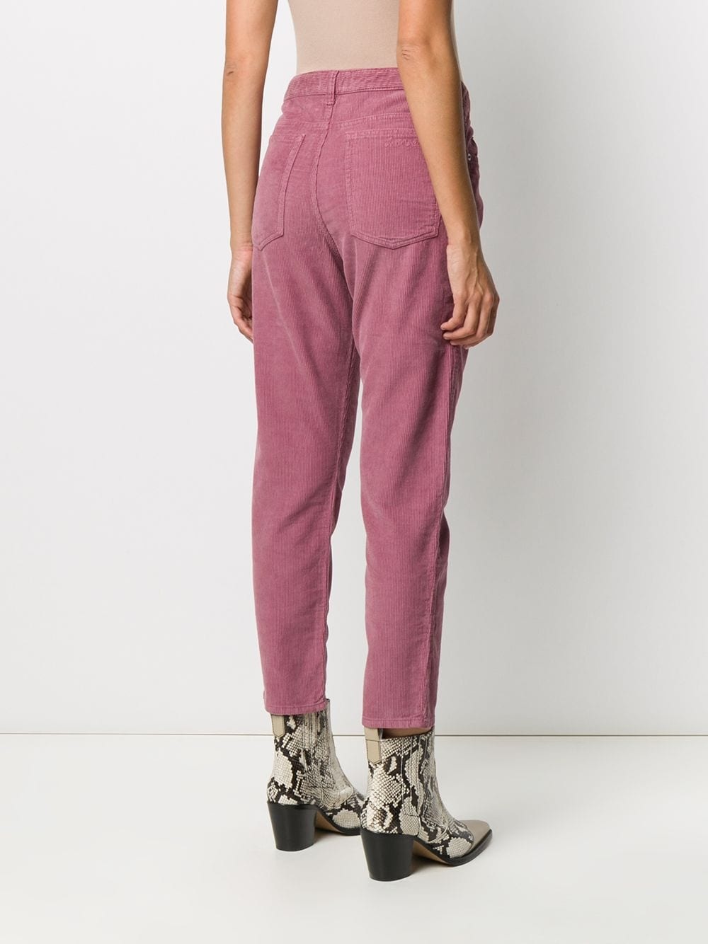 corduroy straight-leg trousers - 4