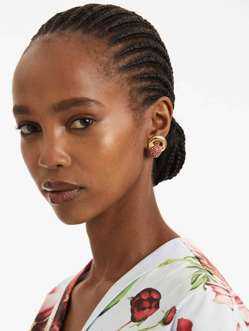 Oscar de la Renta PAVÉ SPHERE STUD EARRINGS outlook