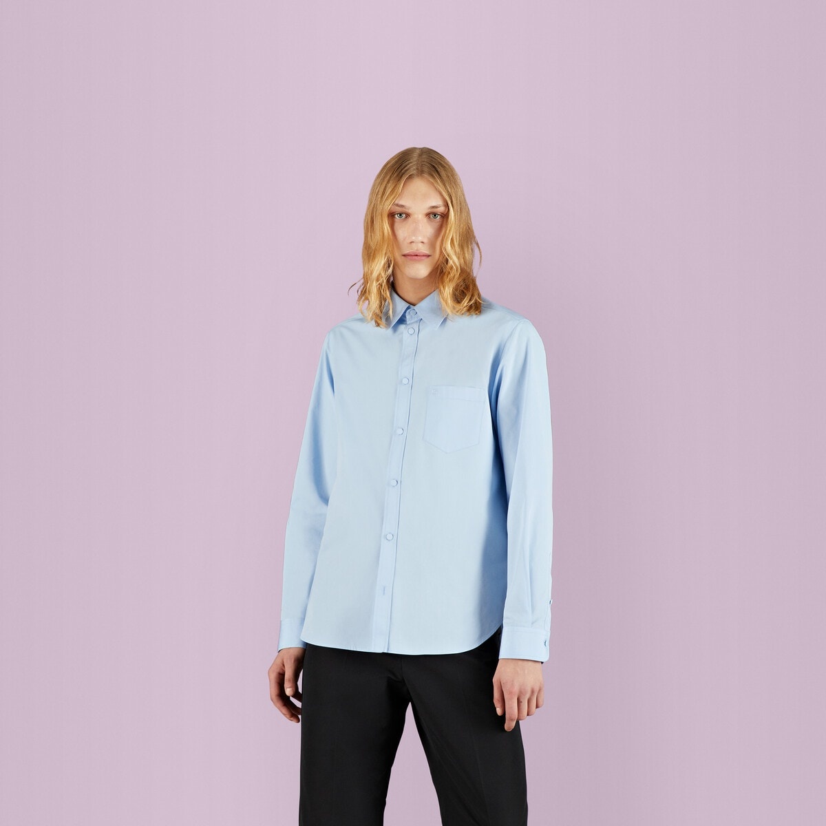 Poplin cotton shirt with embroidery - 6