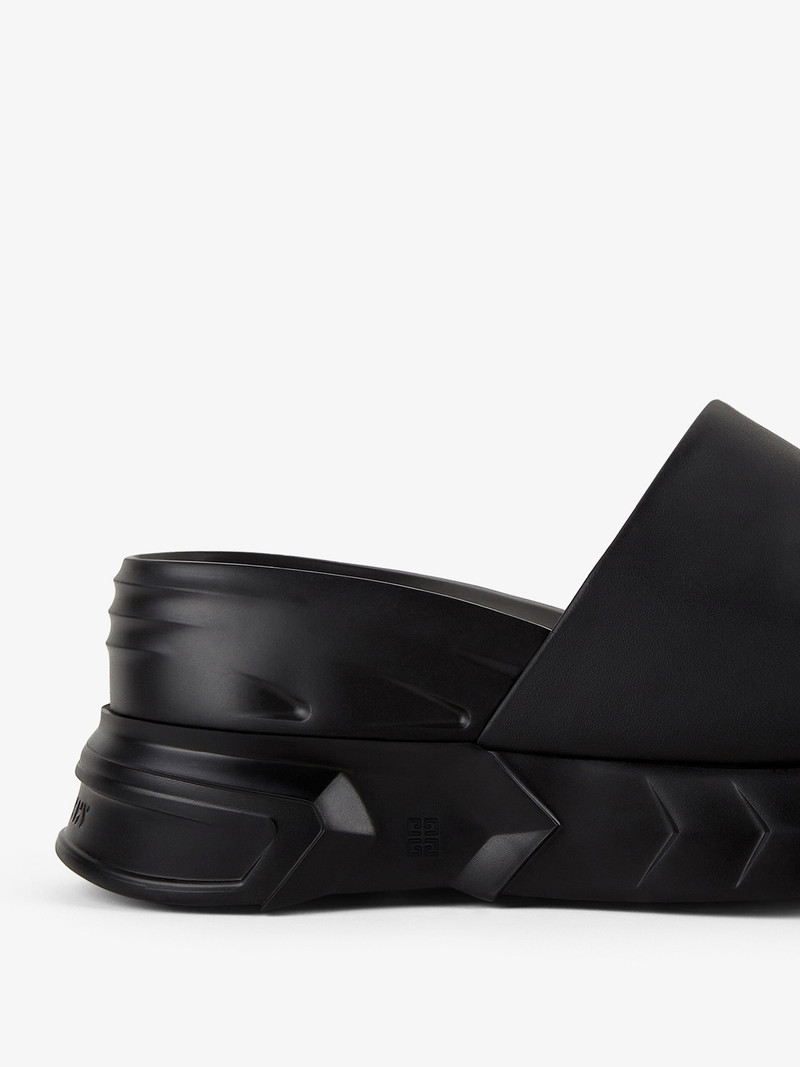 MARSHMALLOW WEDGE SANDALS IN LEATHER 6