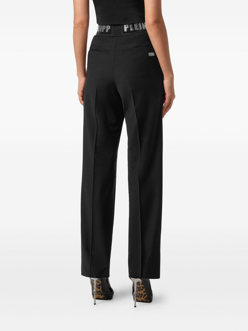 embellished-waistband trousers 4