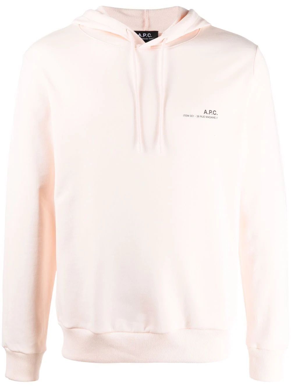 logo-print drawstring hoodie - 1