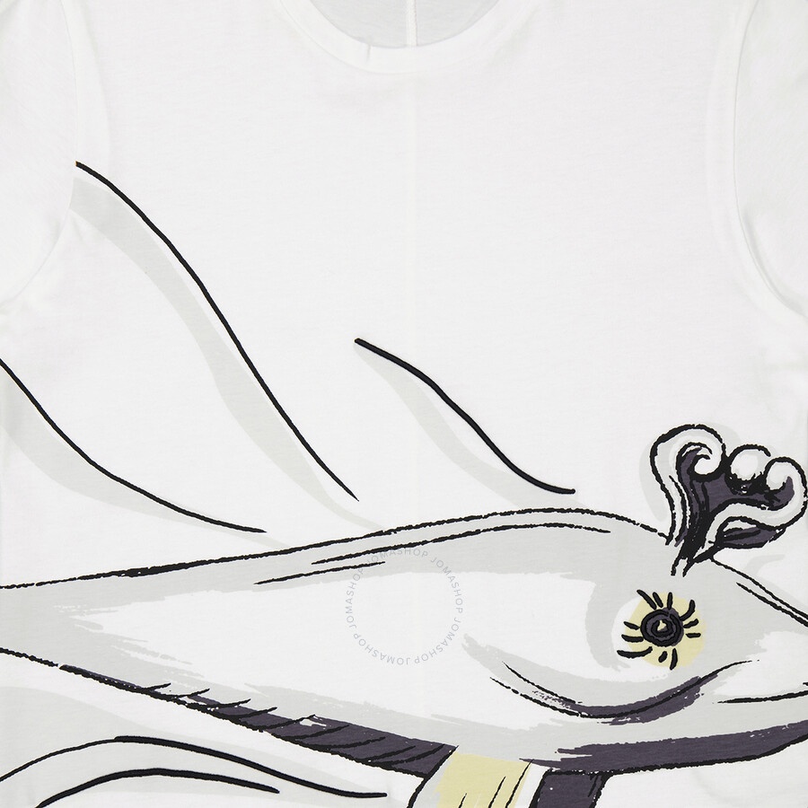 Moncler Ladies Dolphin Embroidered T-Shirt - 7
