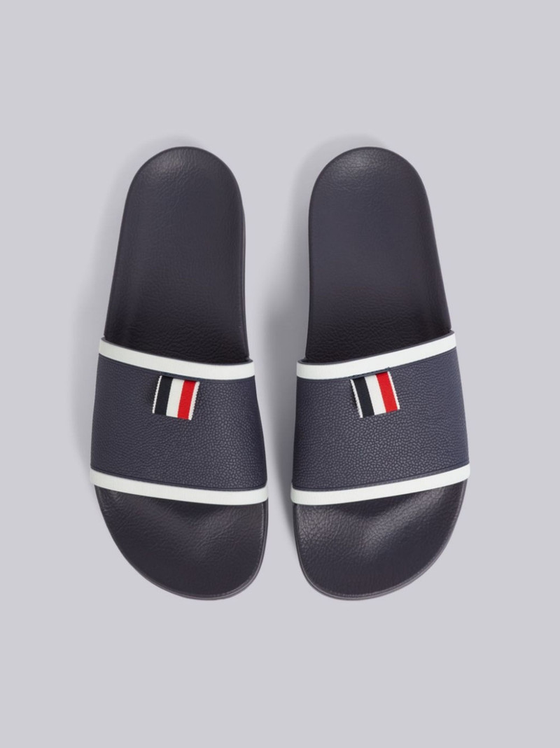 grosgrain-trim terrycloth slides 4
