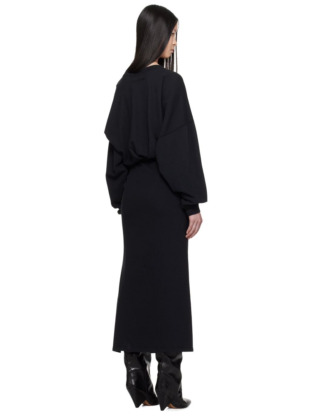 Black Salomon Midi Dress - 3