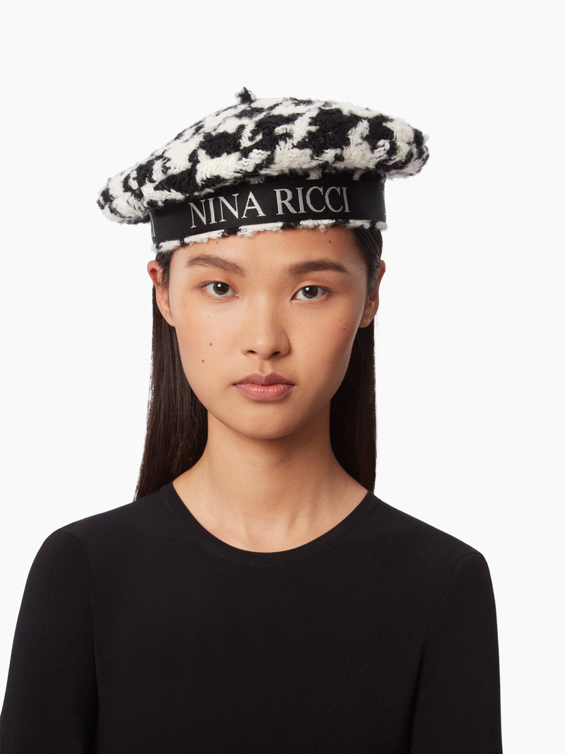 WOOL BERET WITH NINA RICCI LOGO 3