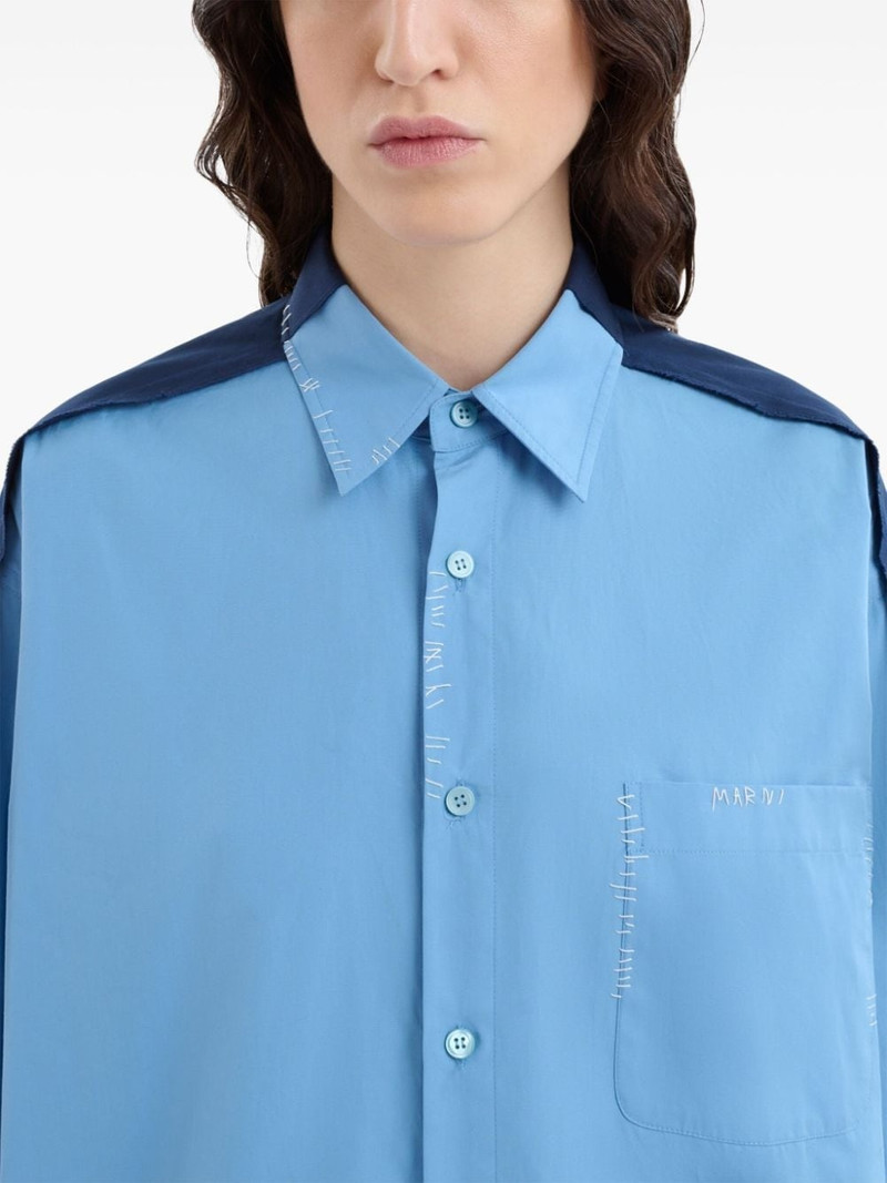 panelled cotton shirt 5