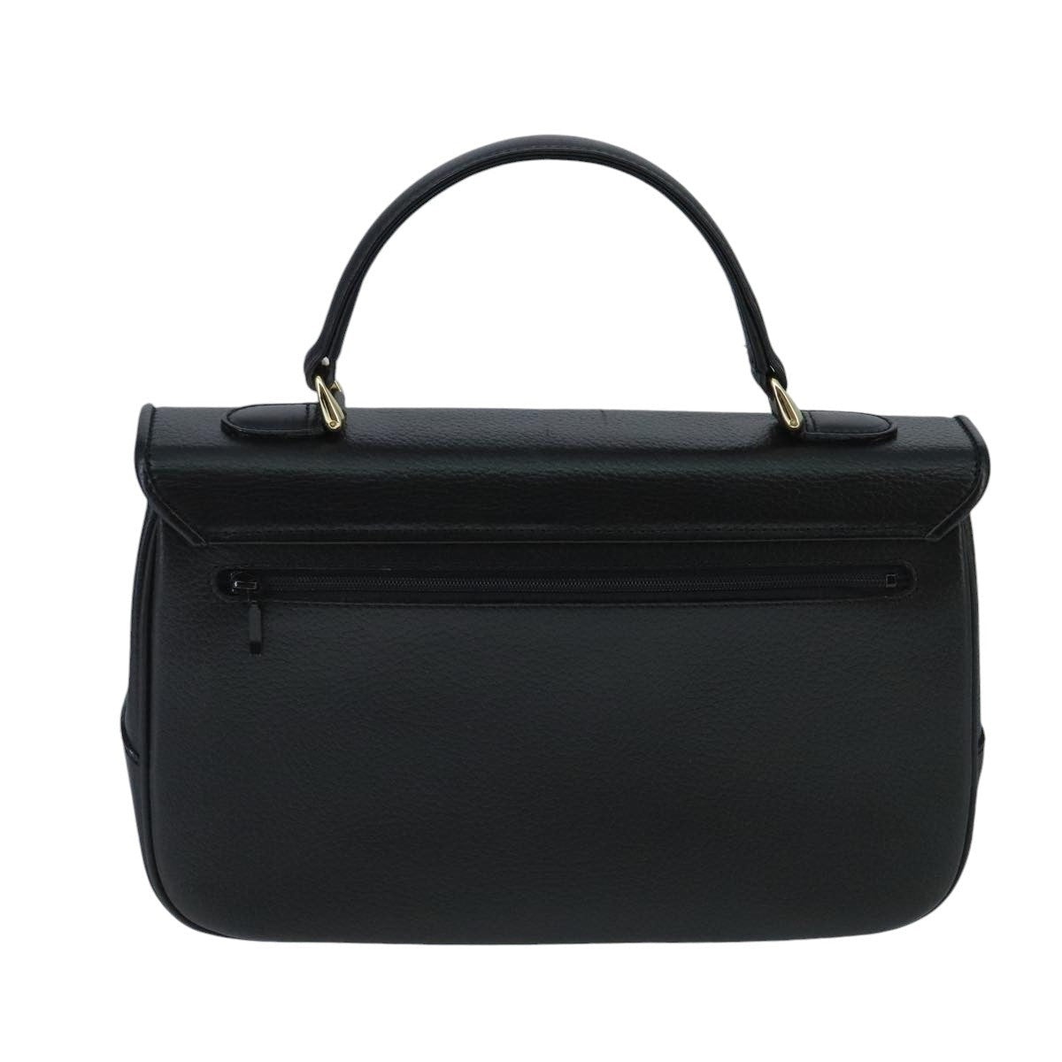 Burberry Hand Bag Leather Black - 2