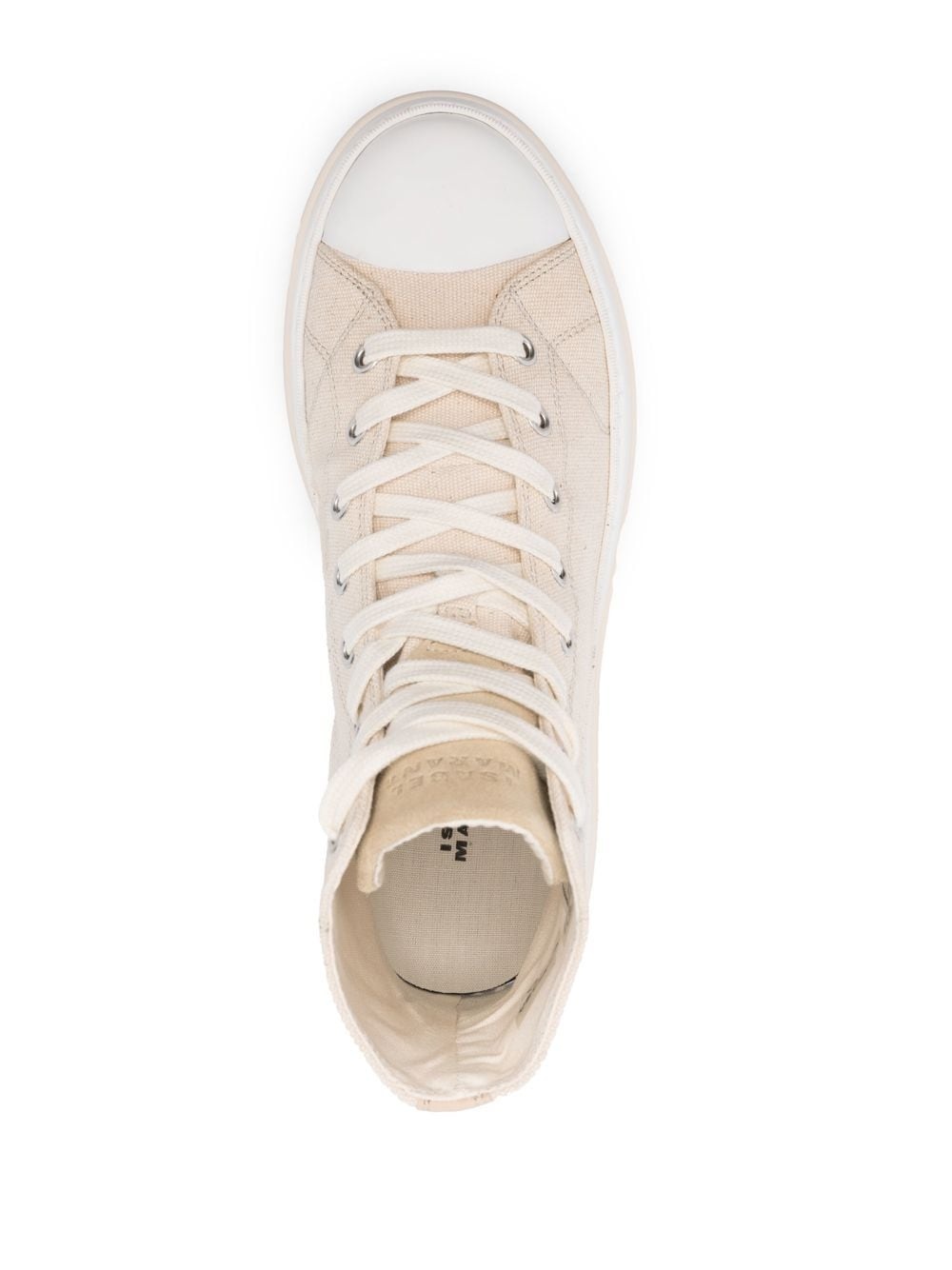 lace-up high-top sneakers - 4