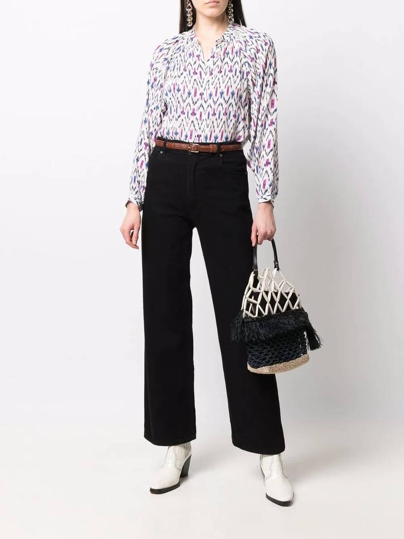 Isabel Marant Étoile aurora geometric-print shirt outlook
