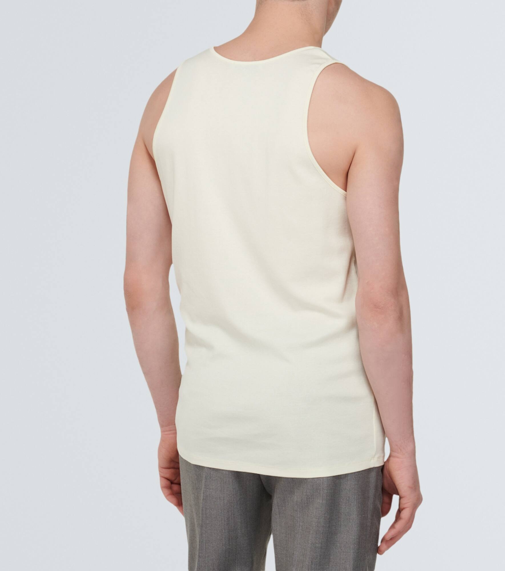 Ribbed-knit cotton jersey tank top - 4
