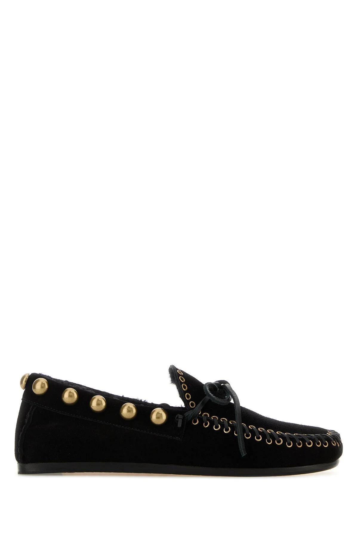 Black suede Fitza loafers - 1