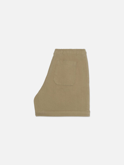 FRAME Textured Terry Short in Dark Beige outlook