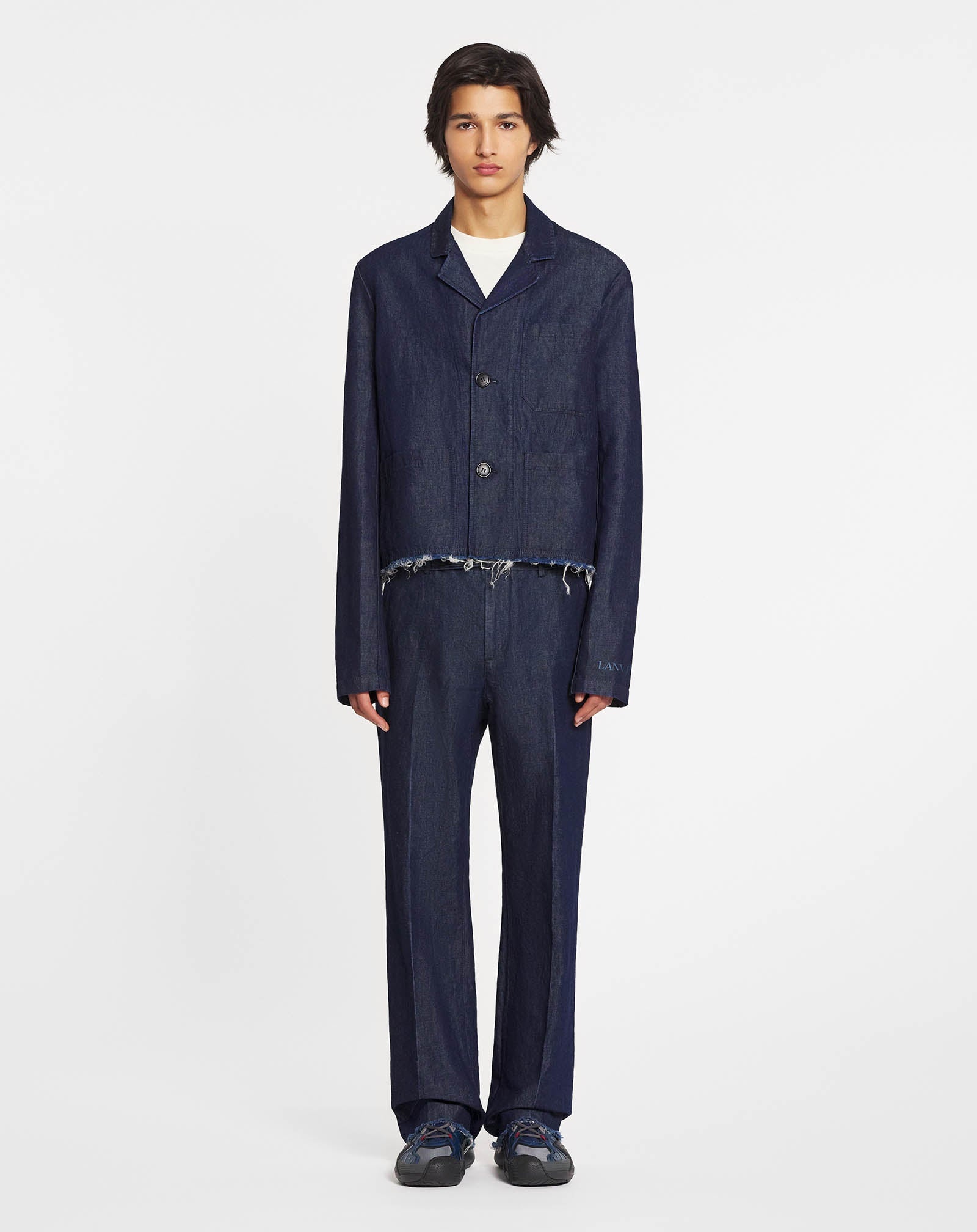 RAW-HEM DENIM PANTS - 2