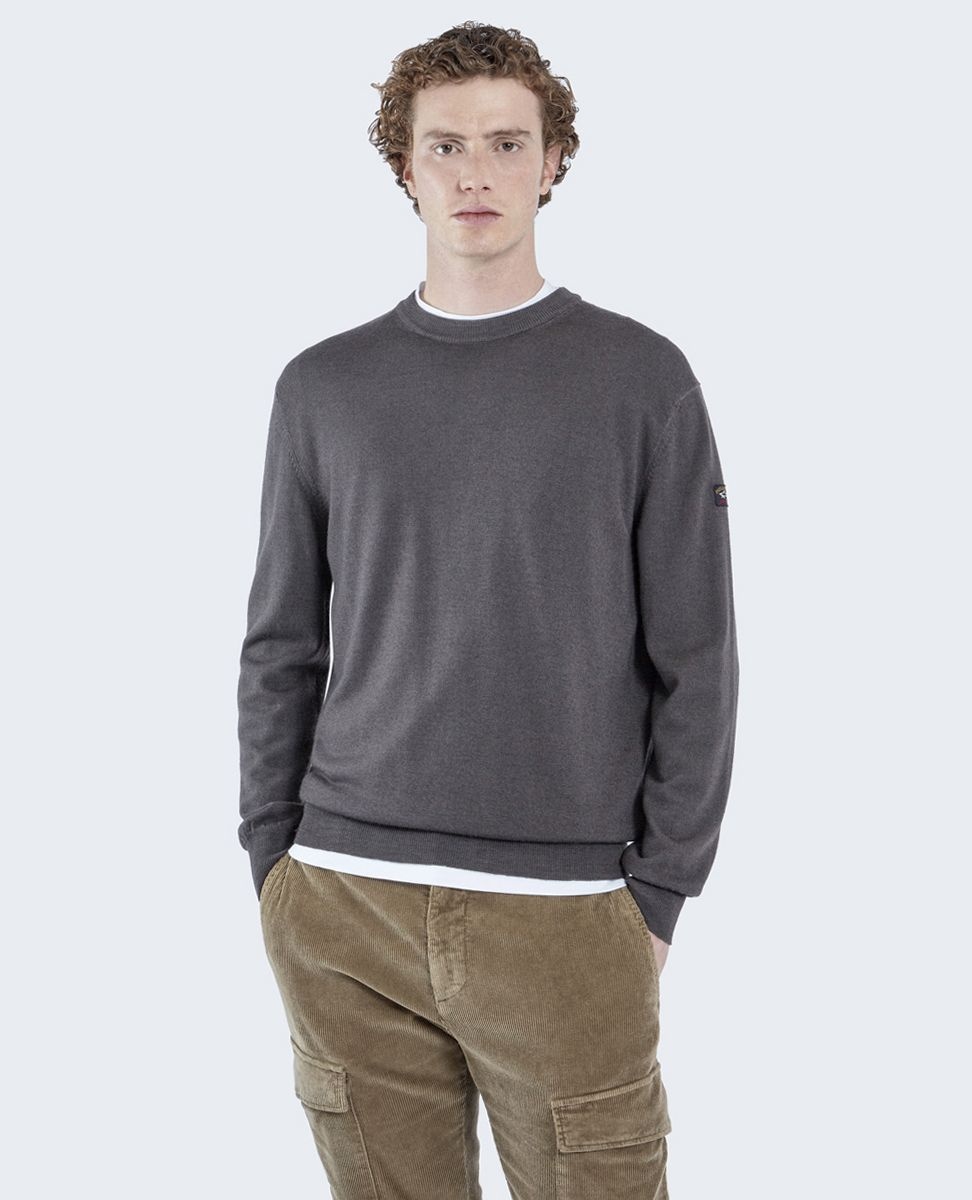 Merino wool crew neck extra-fine dyed garment - 2