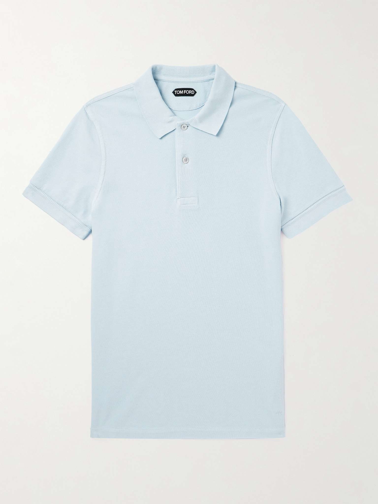 Garment-Dyed Cotton-Piqué Polo Shirt - 1