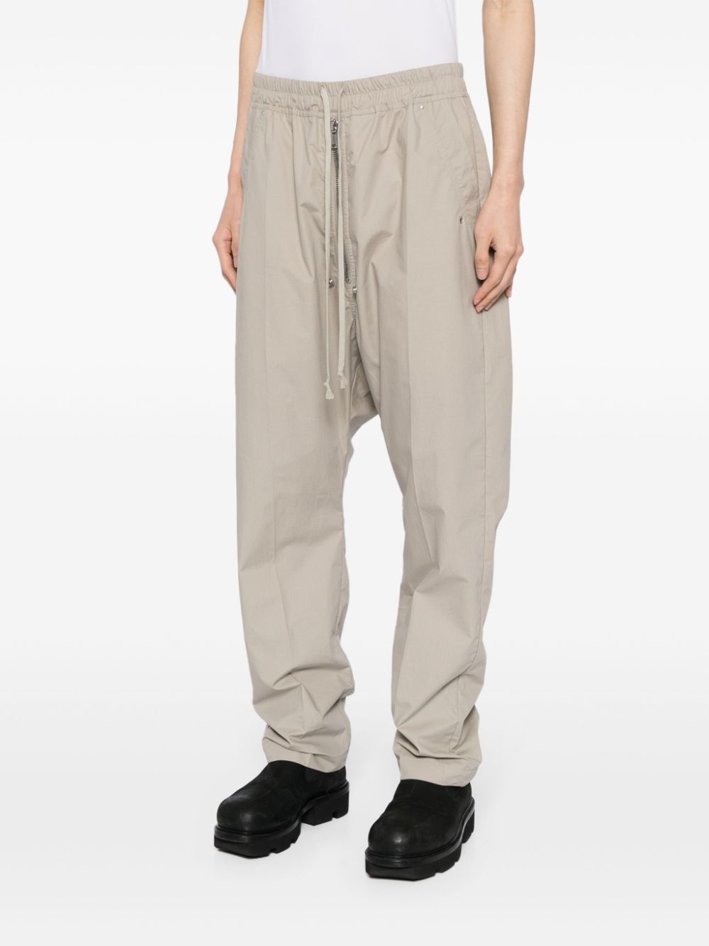 tapered drop-crotch trousers - 3