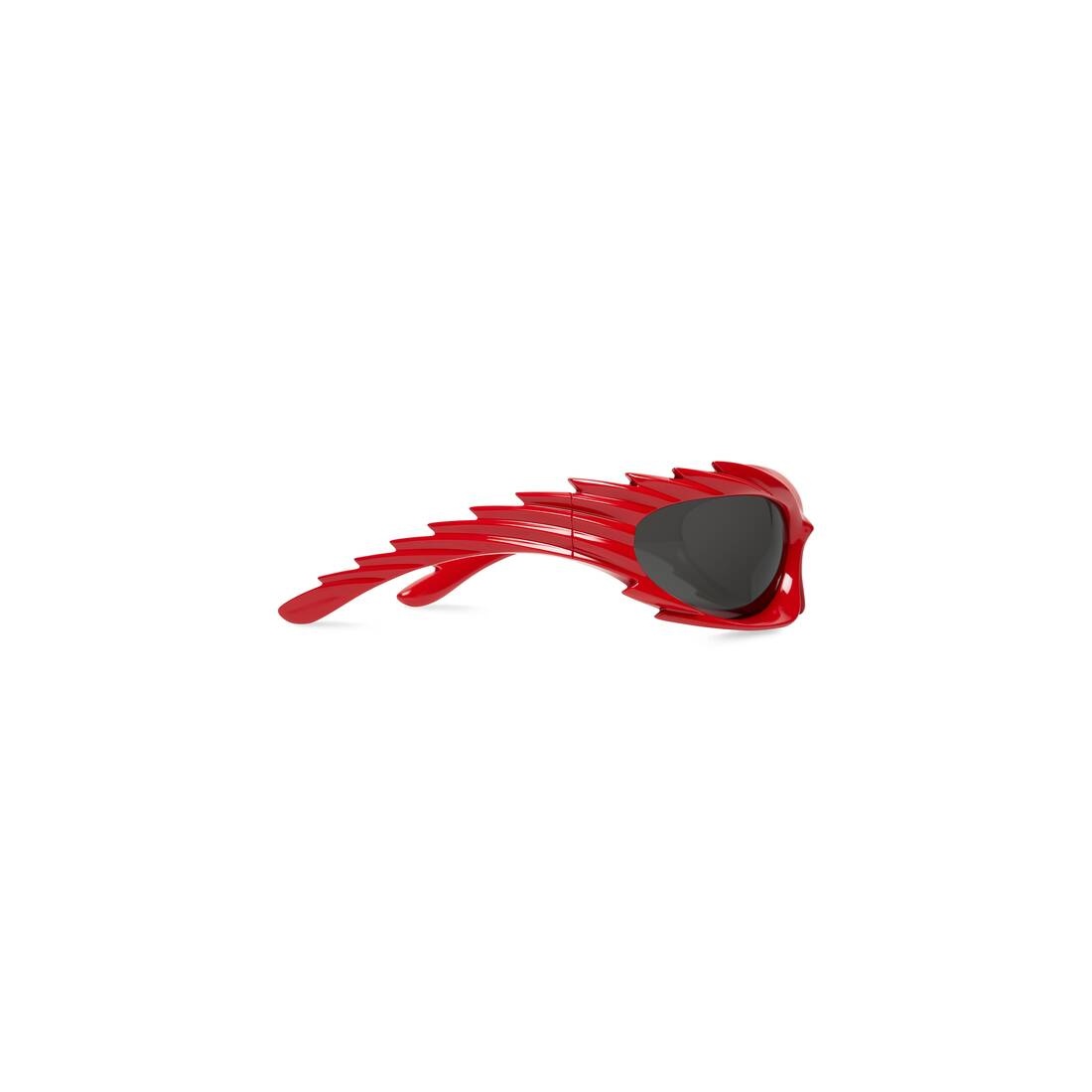 Spike Rectangle Sunglasses  in Red - 4