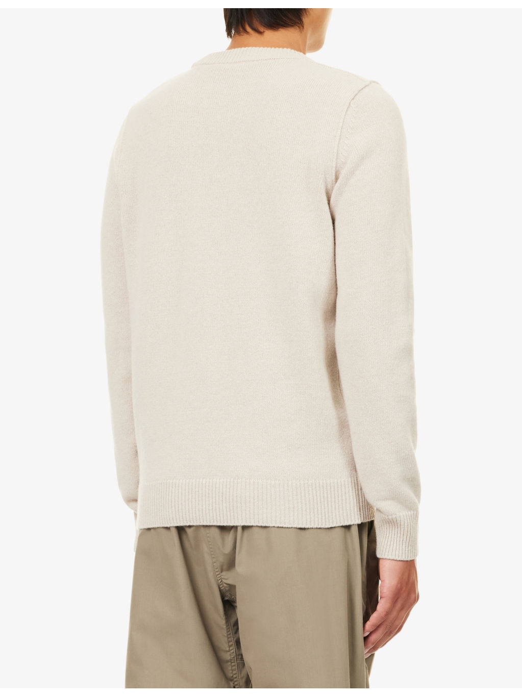 Lambs-Wool Crewneck Knitted Jumper - 4