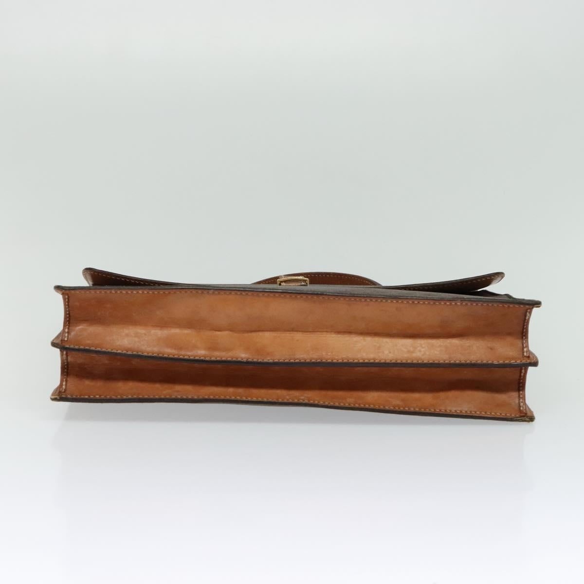CELINE Macadam Canvas Business Bag Pvc Leather Brown Gold - 5