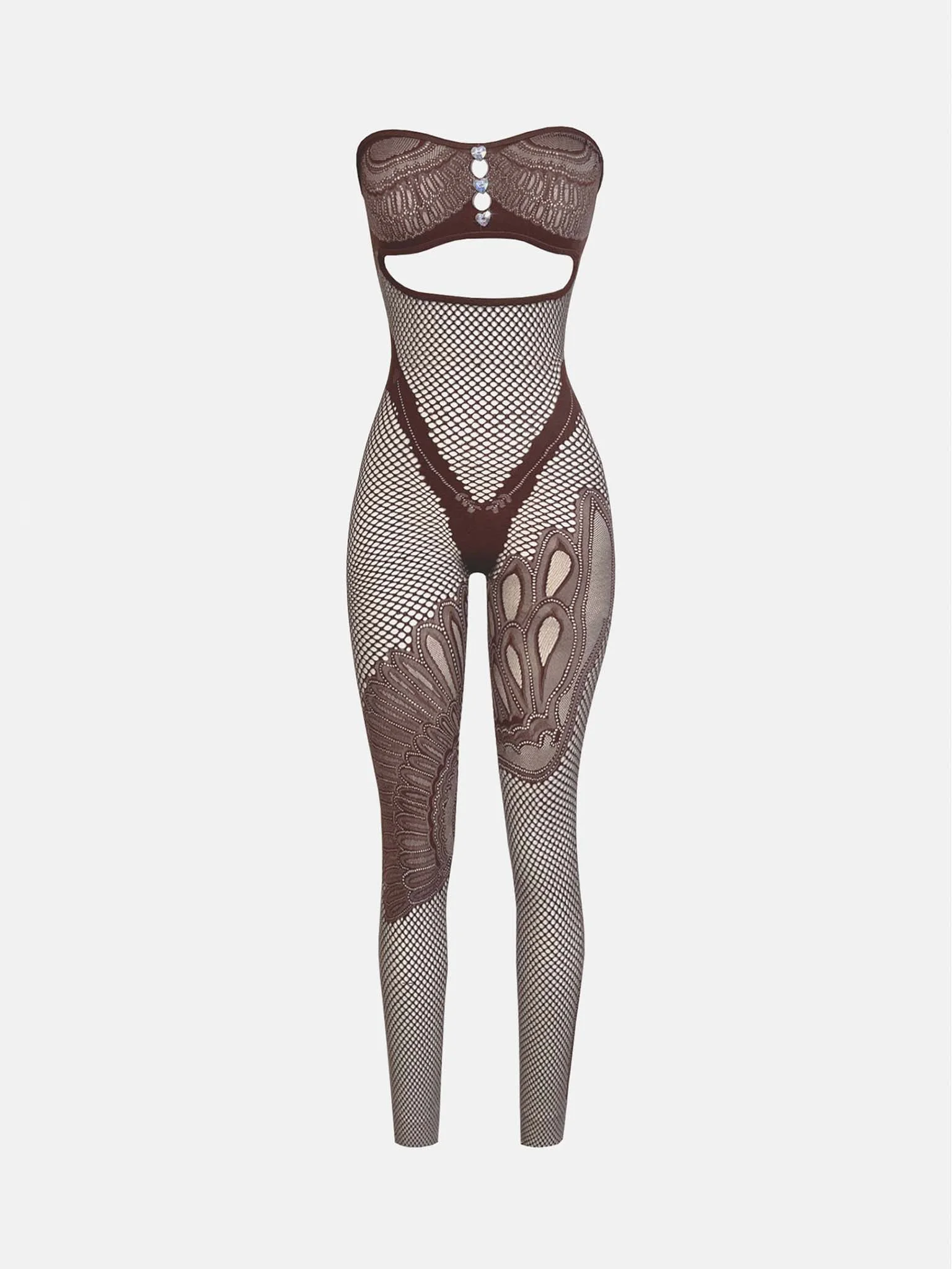 RISQUE JUMPSUIT OLD MONEY BROWN - 1
