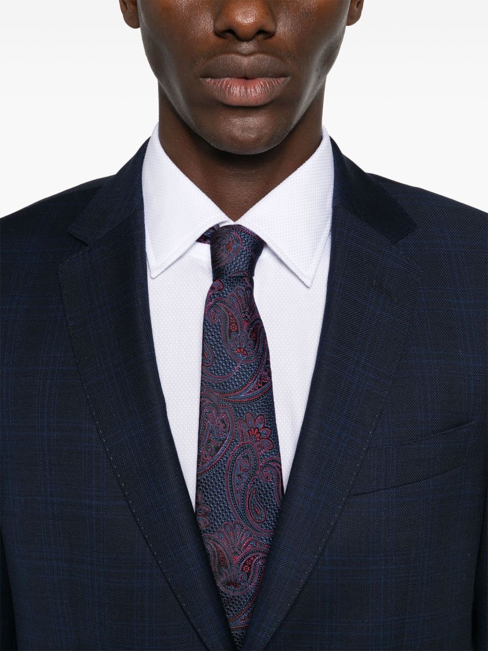 tartan-check suit - 4