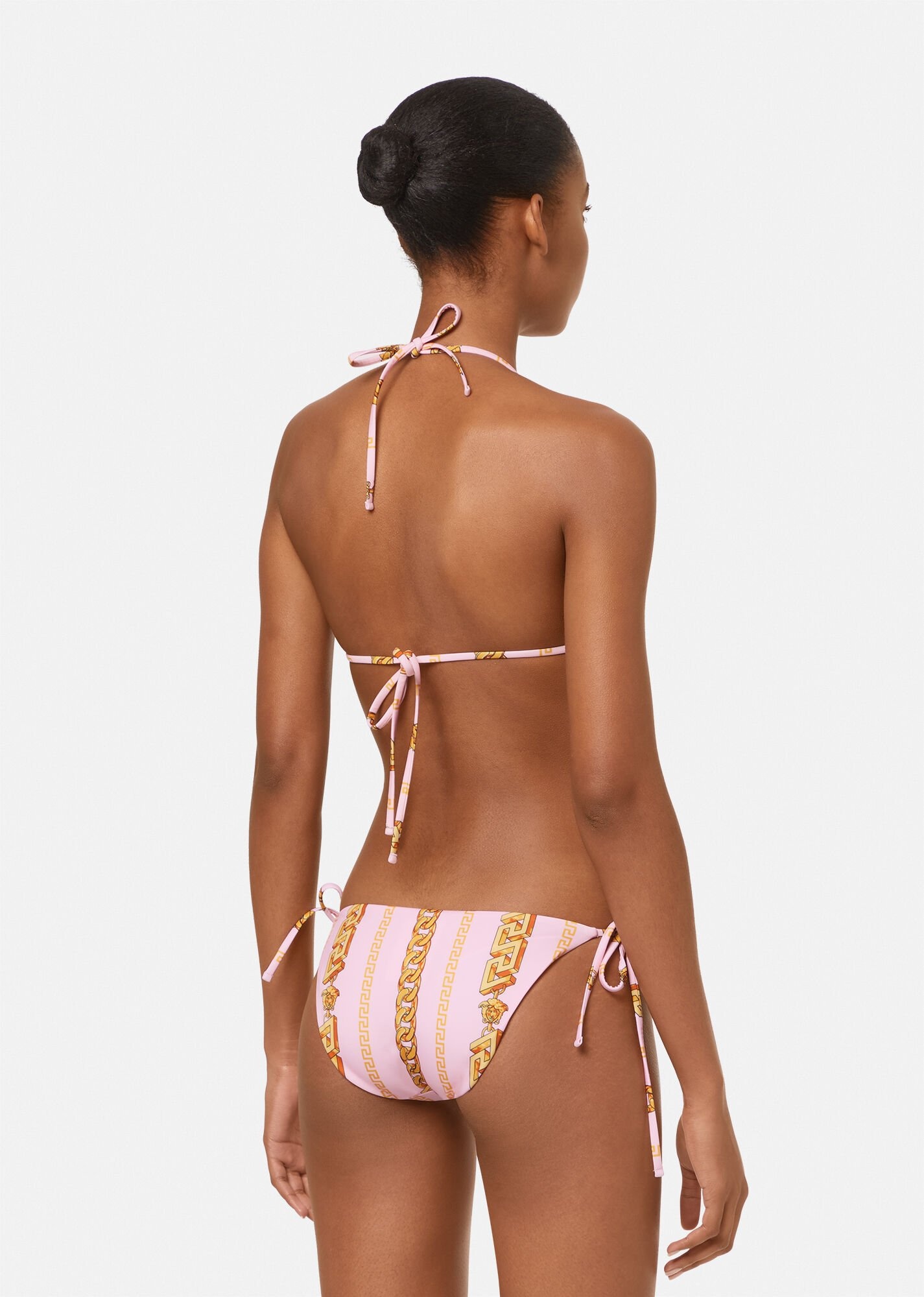 Chain Pinstripe Bikini Top - 3