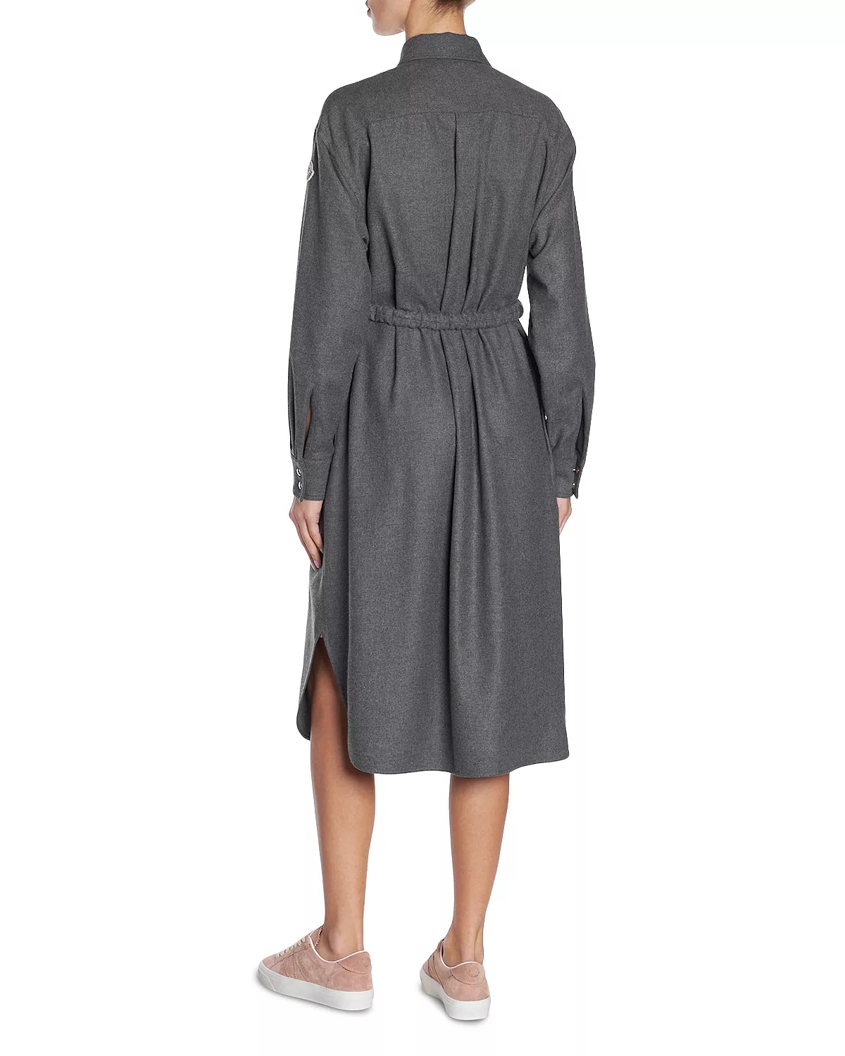 Belted Flannel Shirt Dress - 2