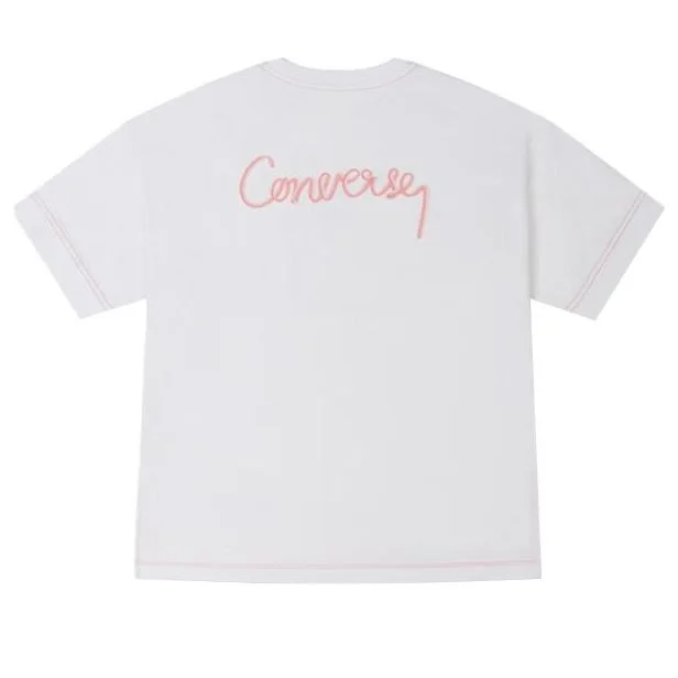 (WMNS) Converse T-Shirt 'White' 10025874-A01 - 1