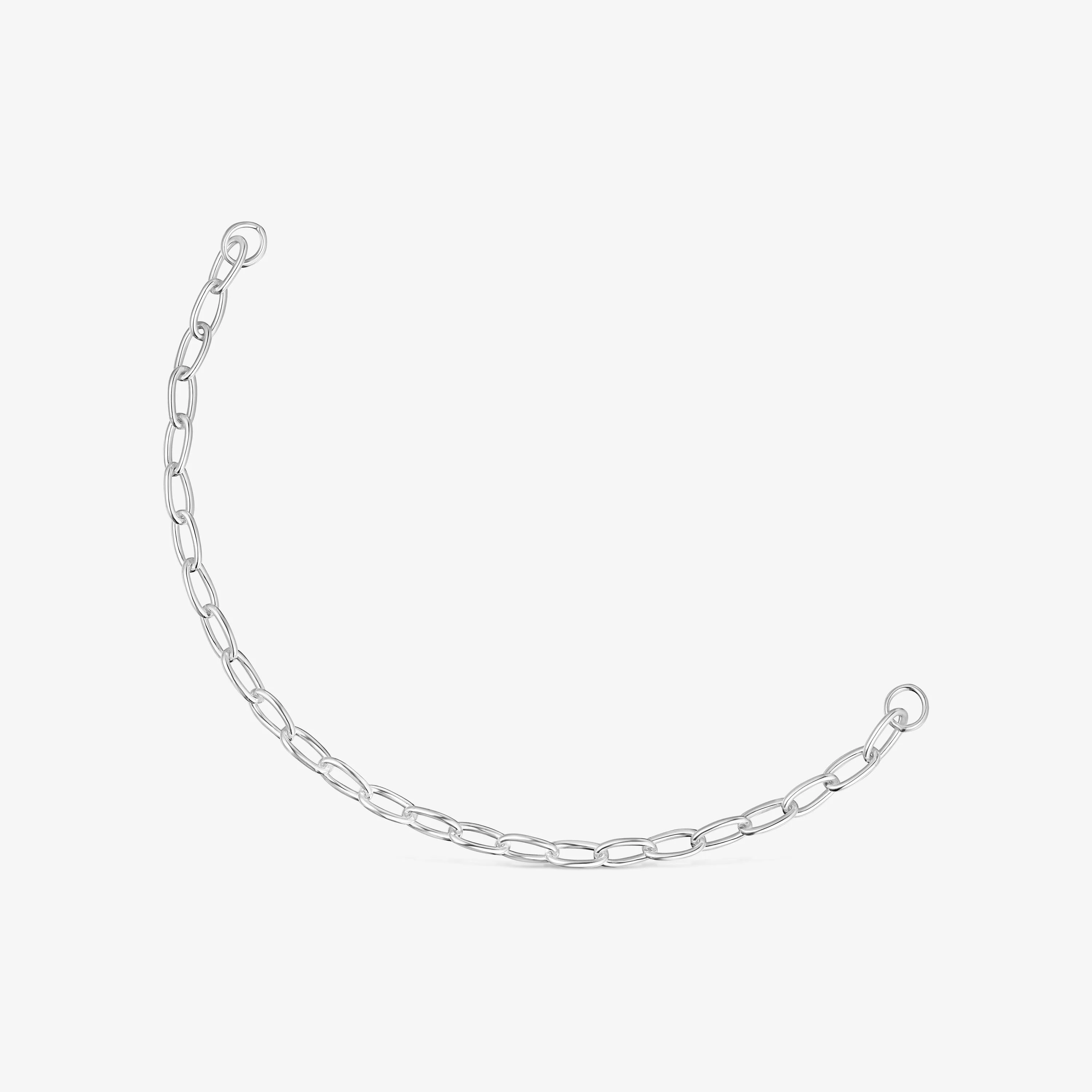 Hold Oval silver chain Bracelet - 1