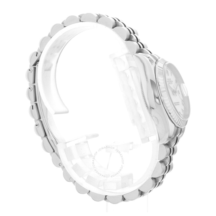 Pre-owned Rolex Datejust 26 Automatic Chronometer White Dial Ladies Watch 179174 WRJ - 7