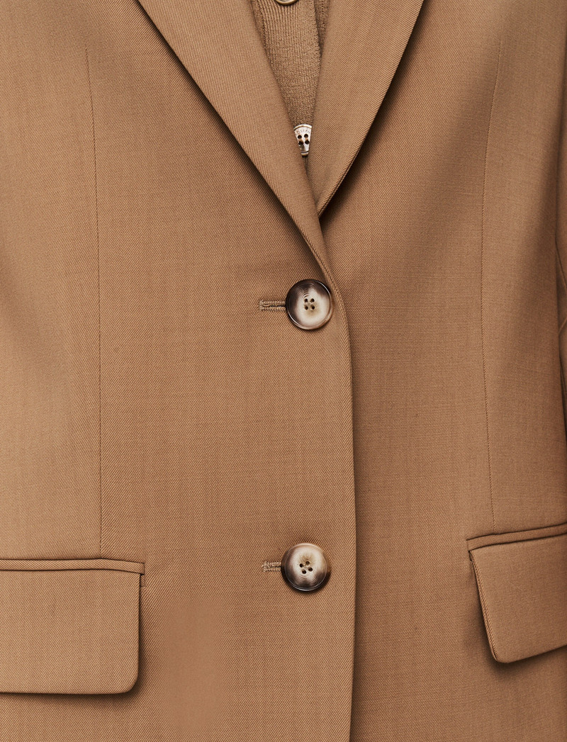 Tailoring Wool Stretch Jackie Jacket 6
