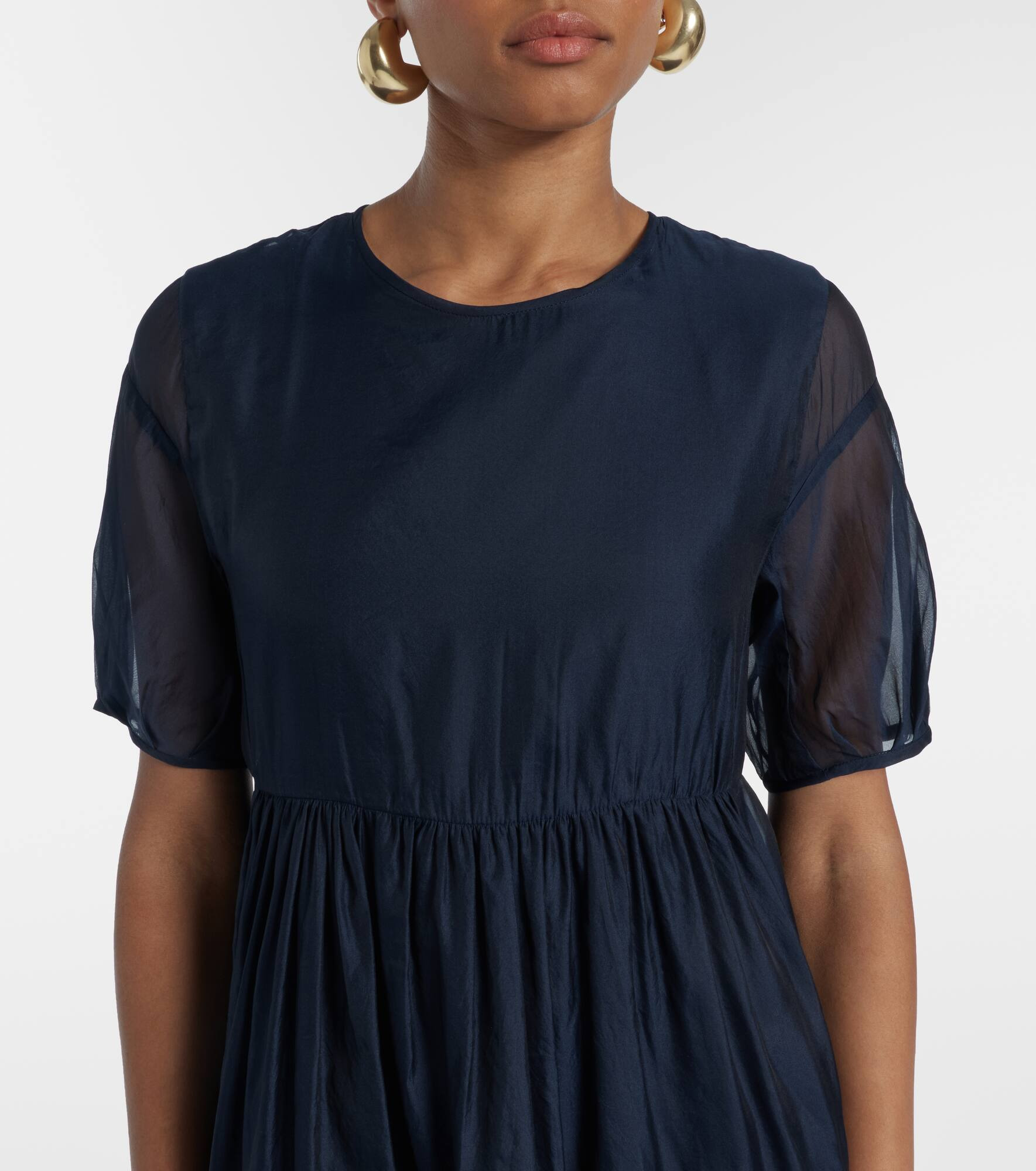 Fatoso silk-blend organza midi dress - 4