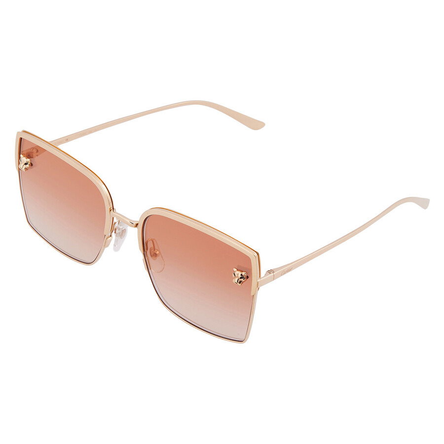 Cartier Panthere de Cartier Red Square Ladies Sunglasses CT0199S 004 58 - 3