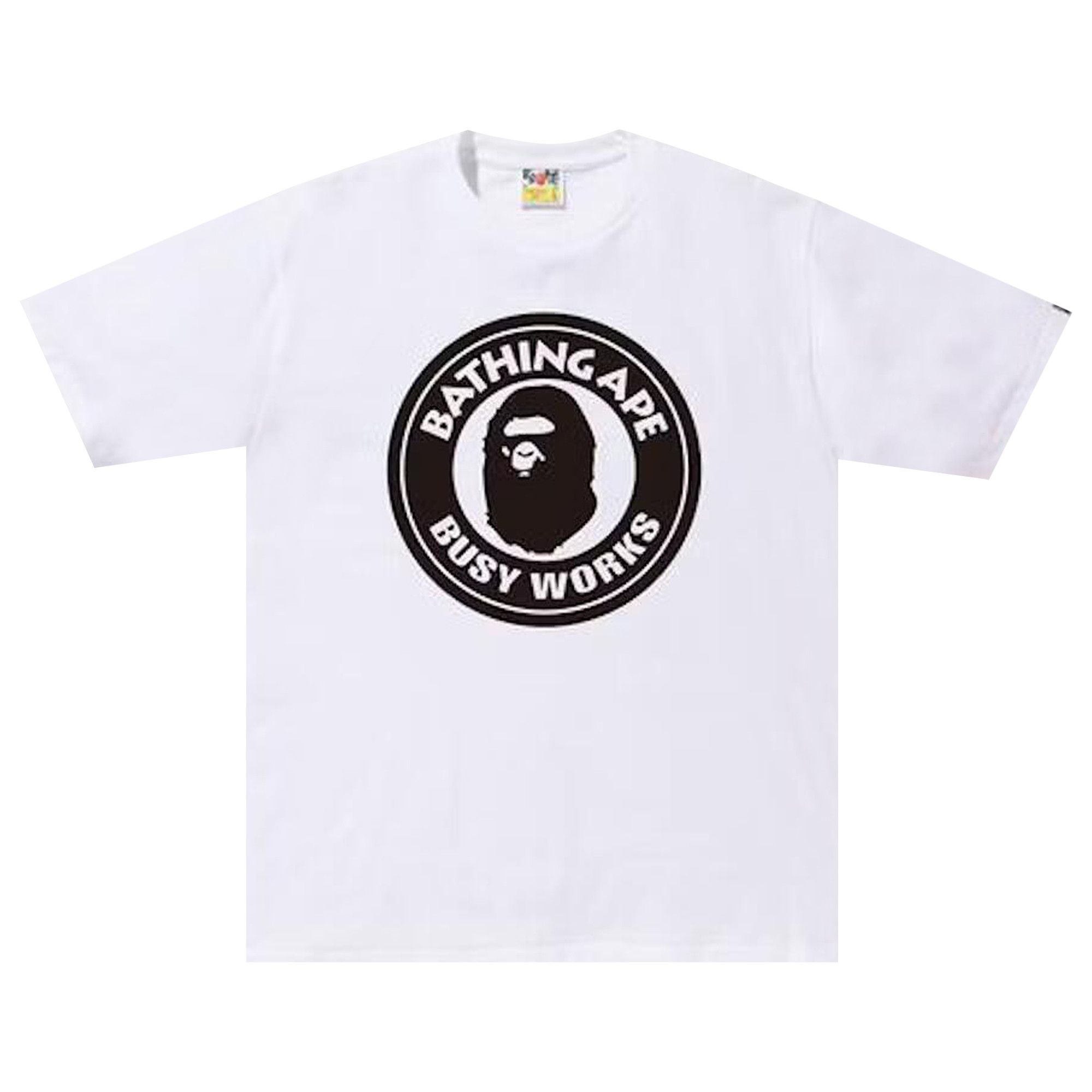 BAPE Bicolor Busyworks Tee 'White' - 1