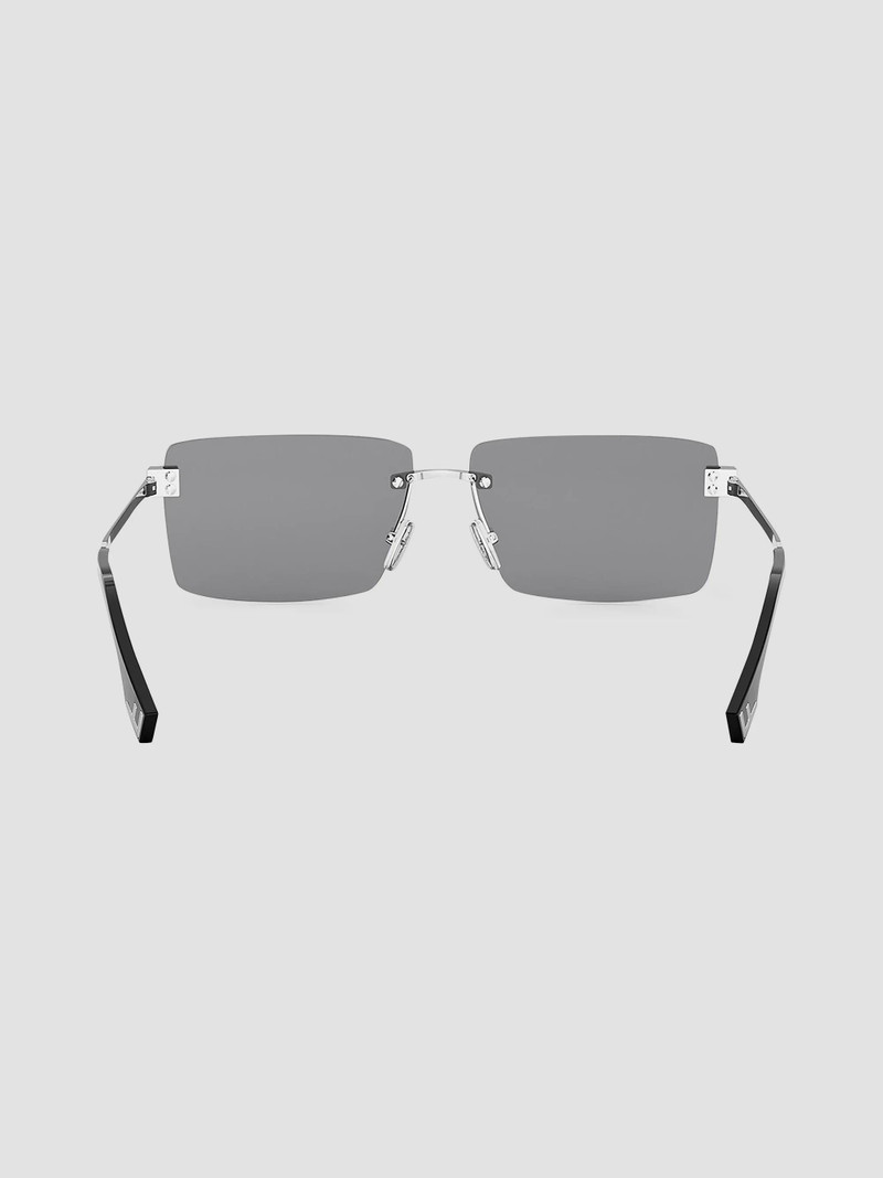 Men Sky 60MM Rimless Sunglasses - Grey 5