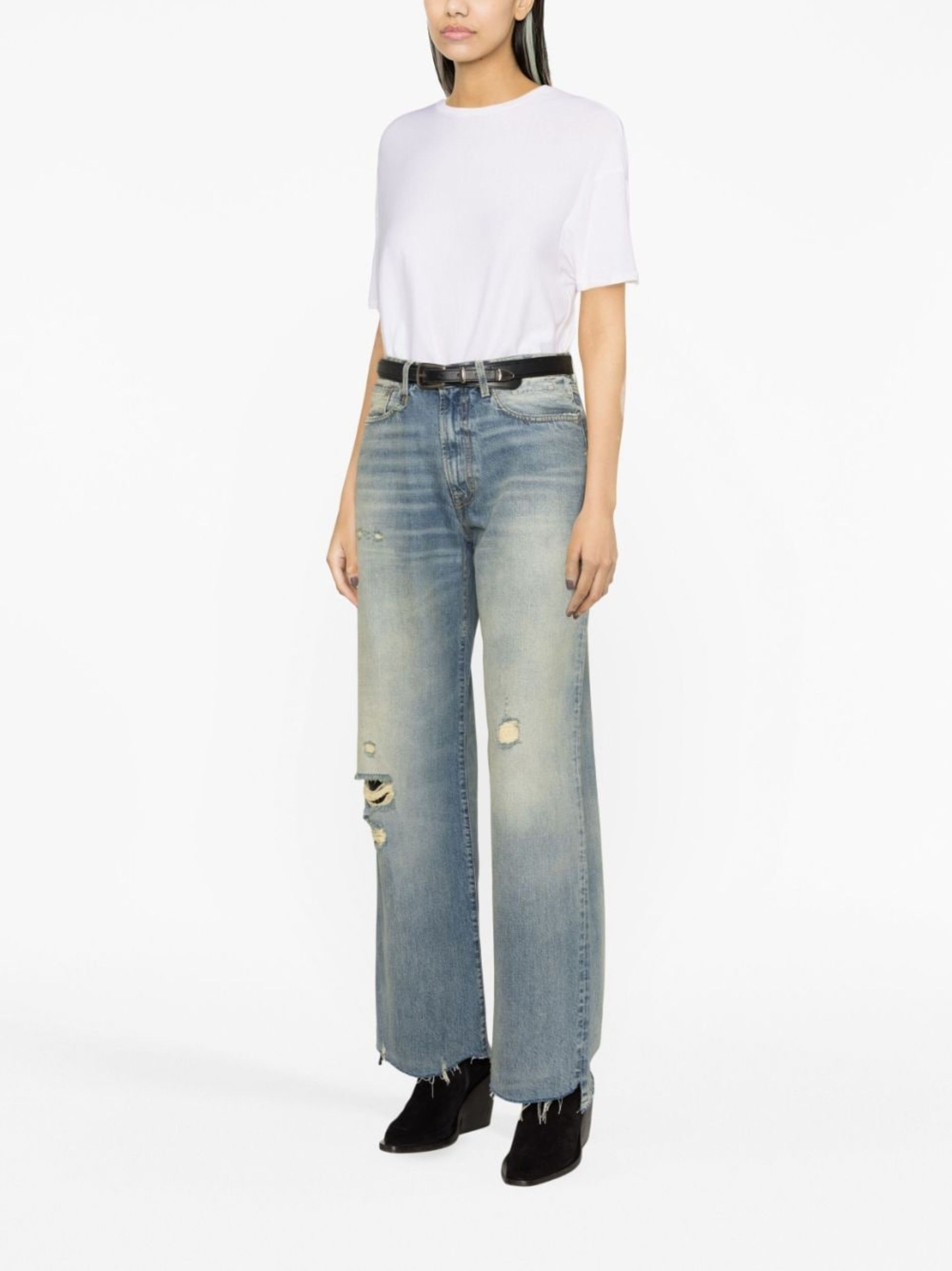 Blue Wayne wide-leg jeans - 3