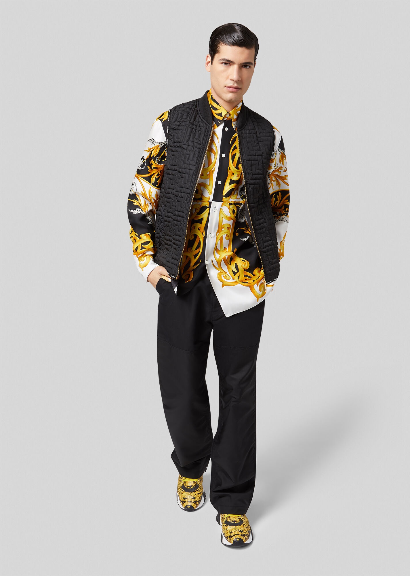 Barocco Acanthus Print Silk Shirt - 4