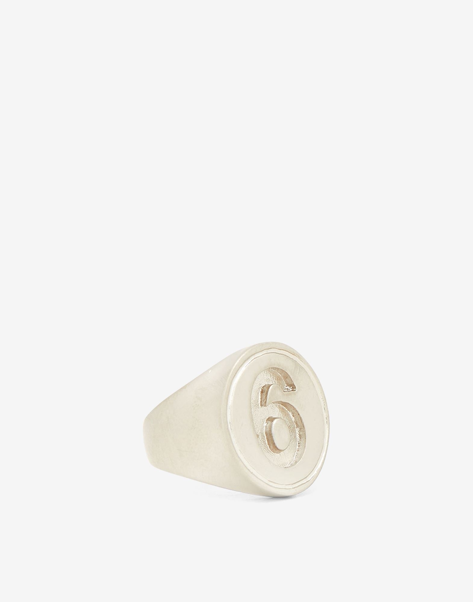 6 logo signet ring - 2