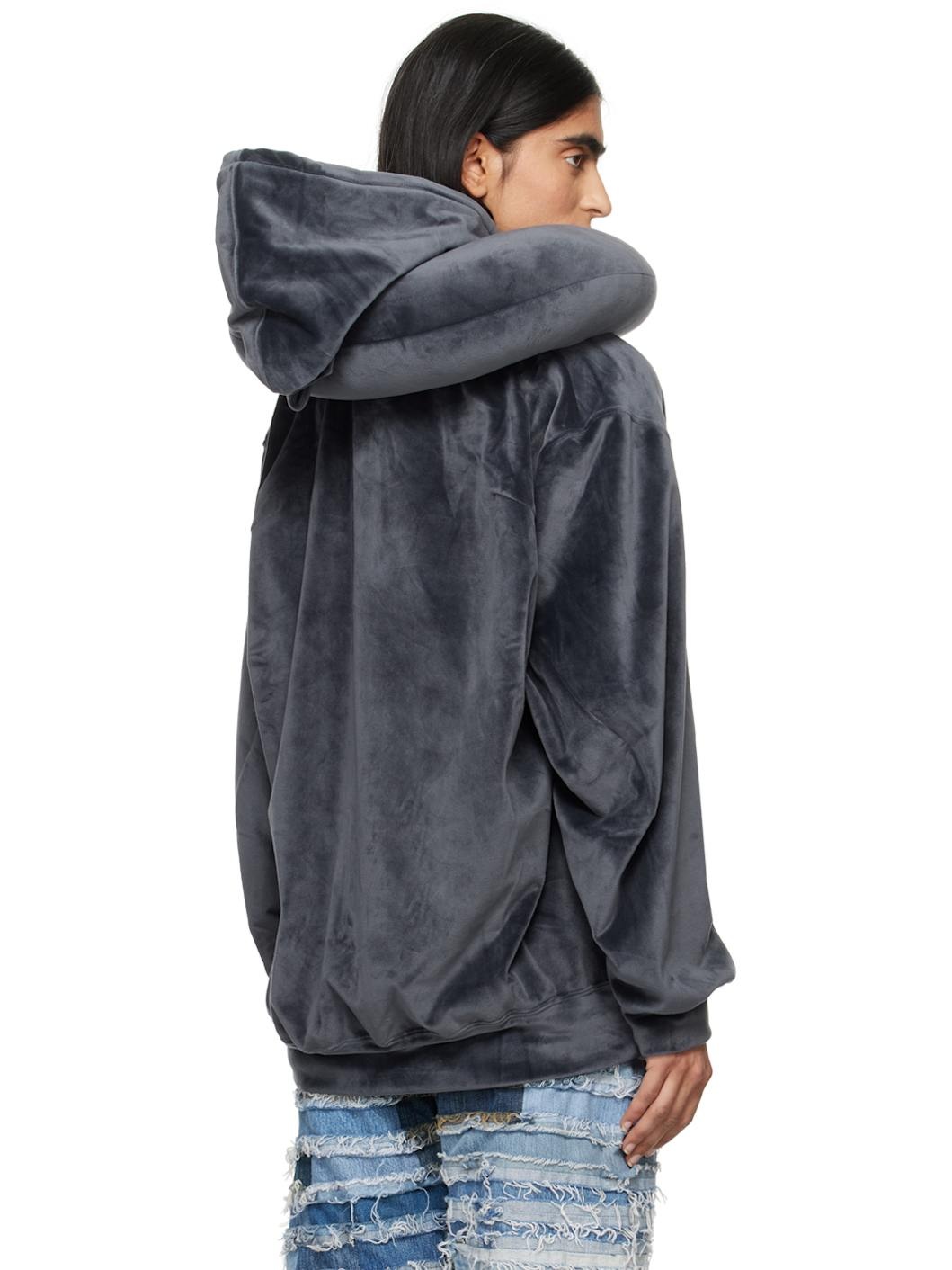 Navy Neck Pillow Hoodie - 3