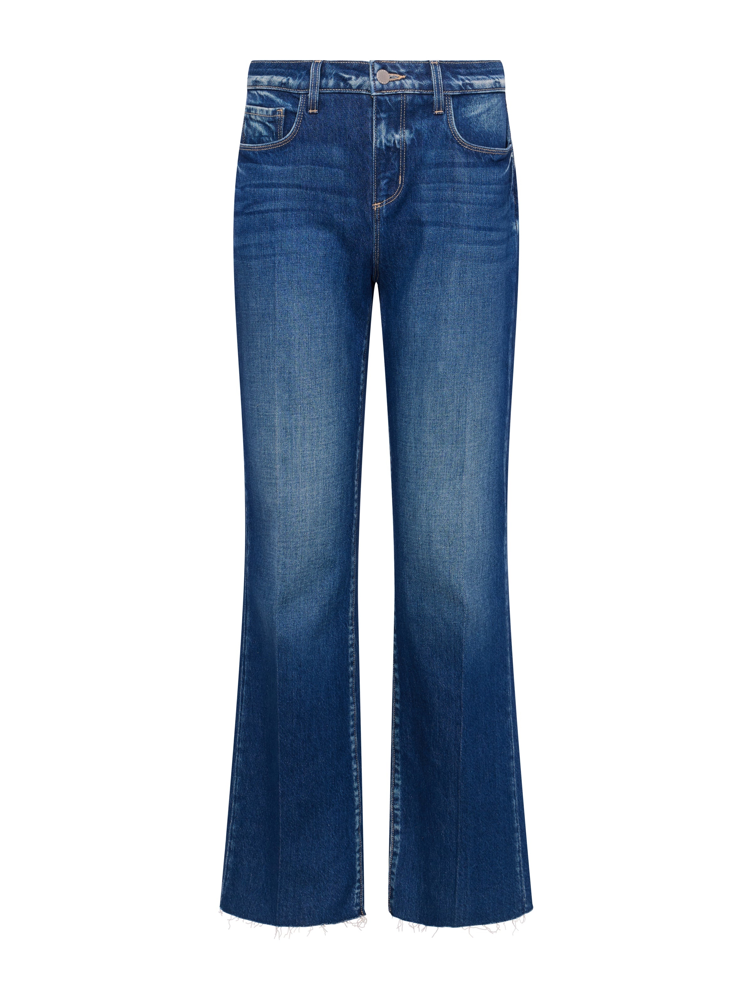 Tiana Raw-Hem Wide-Leg Jean - 1