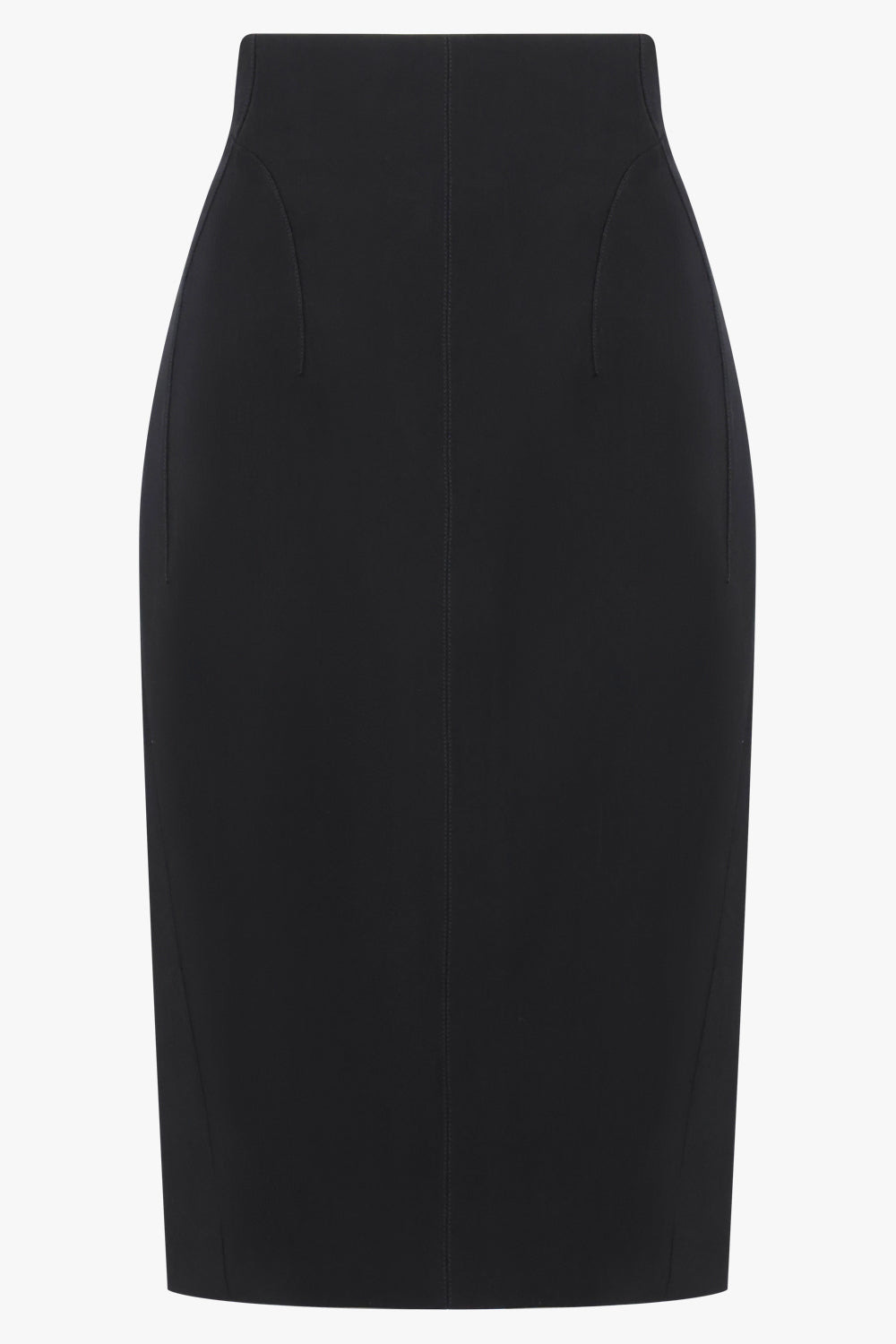 PENCIL MIDI SKIRT | BLACK - 5